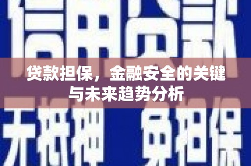 闽侯贷款担保，金融安全的关键与未来趋势分析