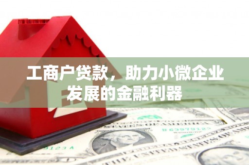 闽侯工商户贷款，助力小微企业发展的金融利器
