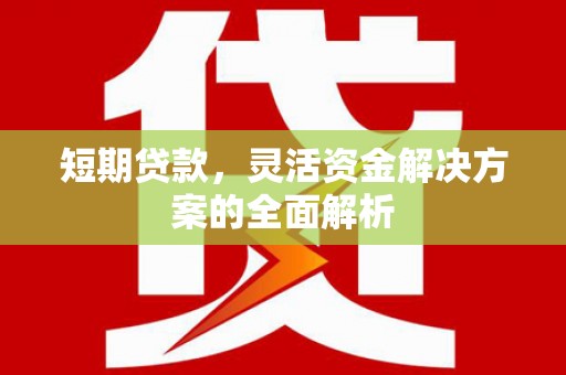 闽侯短期贷款，灵活资金解决方案的全面解析