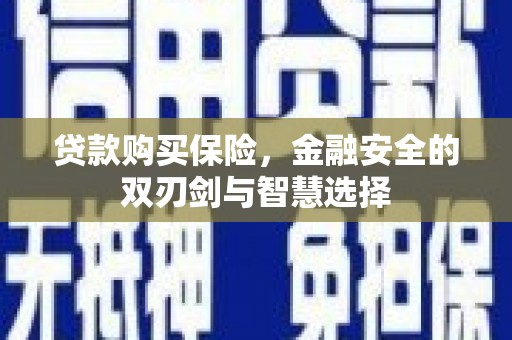 闽侯贷款购买保险，金融安全的双刃剑与智慧选择
