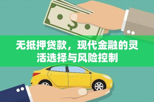 闽侯无抵押贷款，现代金融的灵活选择与风险控制