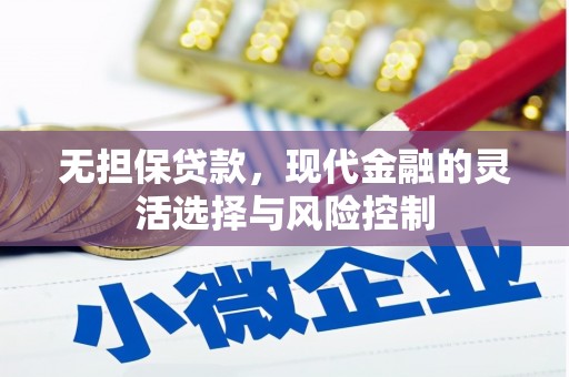 闽侯无担保贷款，现代金融的灵活选择与风险控制