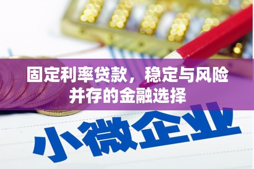 闽侯固定利率贷款，稳定与风险并存的金融选择