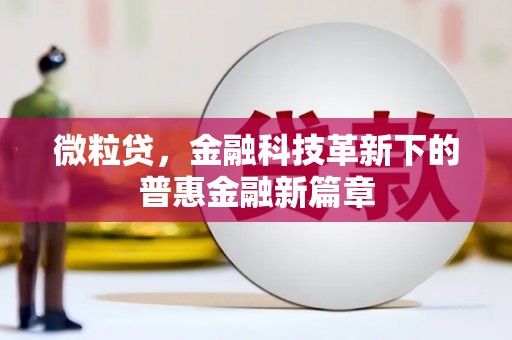 闽侯微粒贷，金融科技革新下的普惠金融新篇章