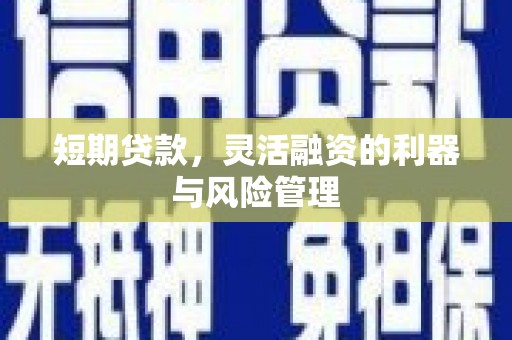 闽侯短期贷款，灵活融资的利器与风险管理