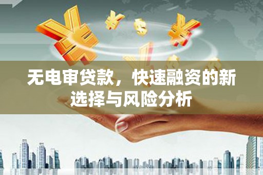 闽侯无电审贷款，快速融资的新选择与风险分析