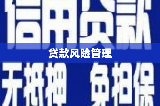 闽侯贷款风险管理