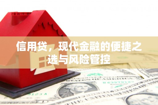 闽侯信用贷，现代金融的便捷之选与风险管控