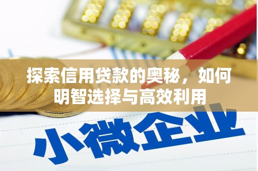 闽侯探索信用贷款的奥秘，如何明智选择与高效利用