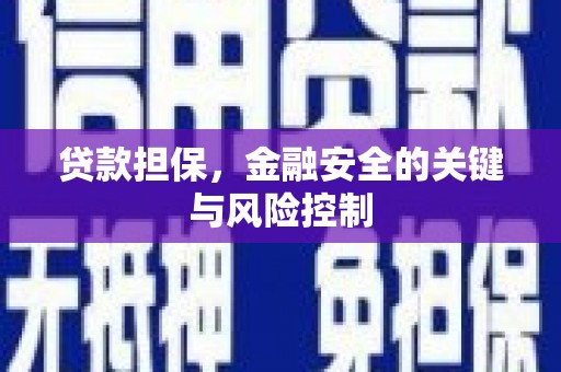 闽侯贷款担保，金融安全的关键与风险控制